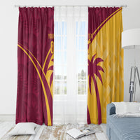 West Indies Cricket World Cup 2024 Window Curtain Tropical Style - Wonder Print Shop
