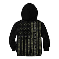 USA Bald Eagle Freedom Tour 1776 Born To Be Free Kid Hoodie Camouflage Style - Wonder Print Shop