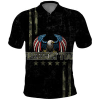USA Bald Eagle Freedom Tour 1776 Born To Be Free Polo Shirt Camouflage Style - Wonder Print Shop