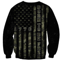 USA Bald Eagle Freedom Tour 1776 Born To Be Free Sweatshirt Camouflage Style - Wonder Print Shop