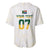 South Africa Cricket Champion Custom Baseball Jersey Gold Proteas - All White - Wonder Print Shop