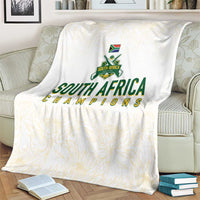 South Africa Cricket Champion Blanket Gold Proteas - All White - Wonder Print Shop
