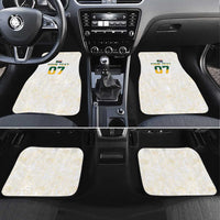 South Africa Cricket Champion Car Mats Gold Proteas - All White - Wonder Print Shop