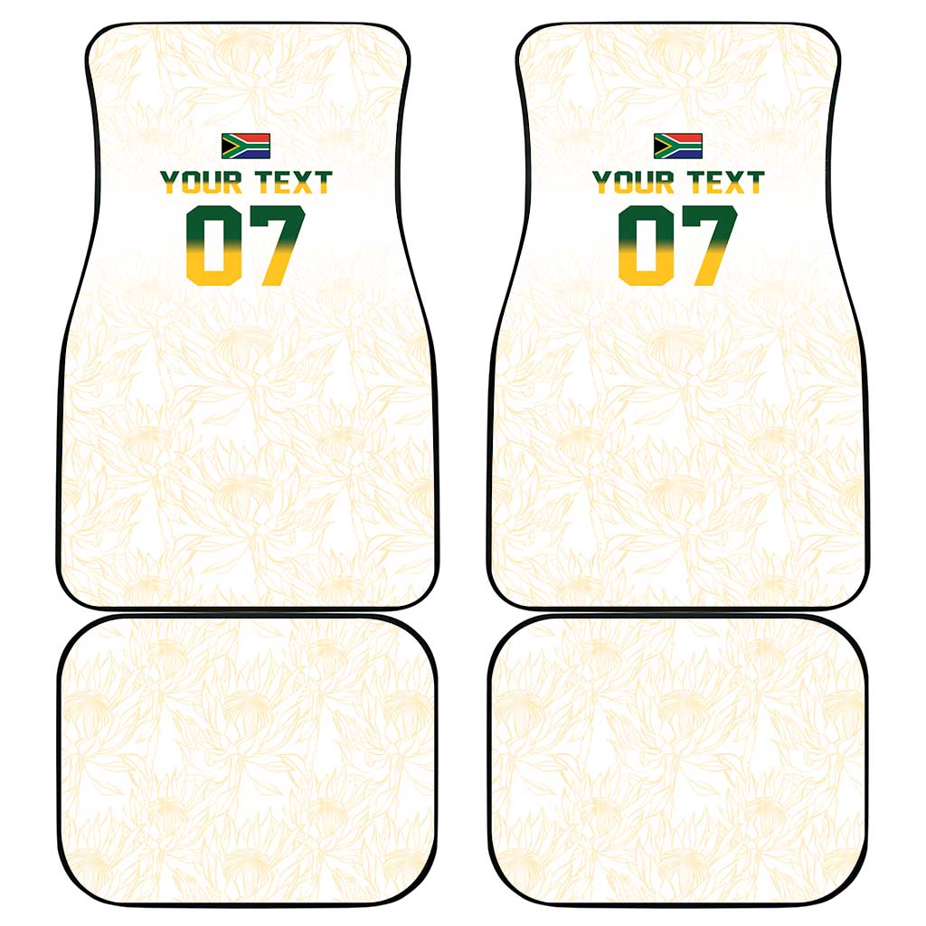South Africa Cricket Champion Car Mats Gold Proteas - All White - Wonder Print Shop