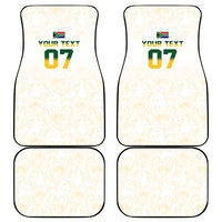 South Africa Cricket Champion Car Mats Gold Proteas - All White - Wonder Print Shop