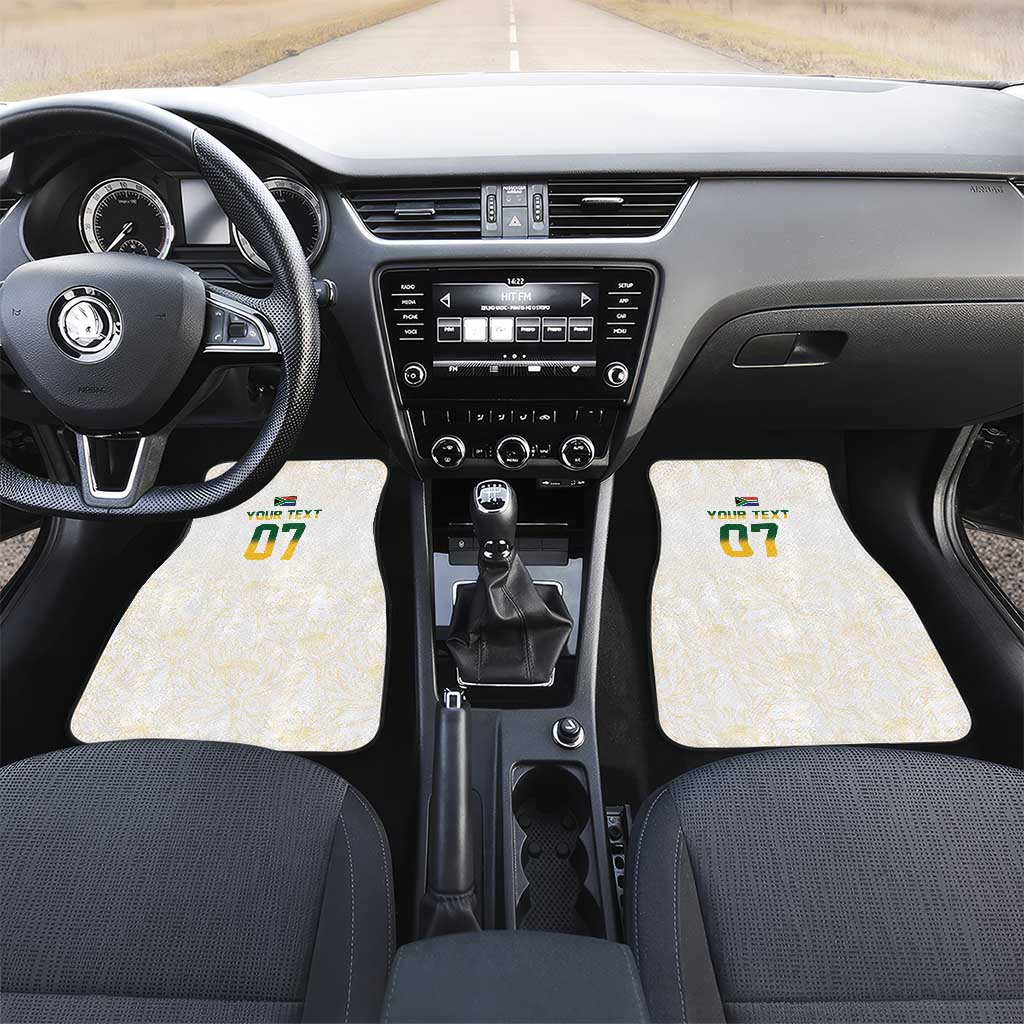South Africa Cricket Champion Car Mats Gold Proteas - All White - Wonder Print Shop