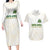 South Africa Cricket Champion Custom Couples Matching Long Sleeve Bodycon Dress and Hawaiian Shirt Gold Proteas - All White - Wonder Print Shop