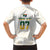 South Africa Cricket Champion Custom Family Matching Short Sleeve Bodycon Dress and Hawaiian Shirt Gold Proteas - All White - Wonder Print Shop