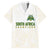 South Africa Cricket Champion Custom Family Matching Short Sleeve Bodycon Dress and Hawaiian Shirt Gold Proteas - All White - Wonder Print Shop