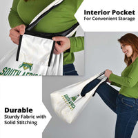 South Africa Cricket Champion Grocery Bag Gold Proteas - All White - Wonder Print Shop