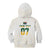South Africa Cricket Champion Custom Kid Hoodie Gold Proteas - All White - Wonder Print Shop