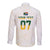 South Africa Cricket Champion Custom Long Sleeve Button Shirt Gold Proteas - All White - Wonder Print Shop