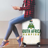 South Africa Cricket Champion Luggage Cover Gold Proteas - All White - Wonder Print Shop