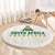 South Africa Cricket Champion Round Carpet Gold Proteas - All White - Wonder Print Shop