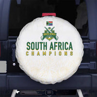 South Africa Cricket Champion Spare Tire Cover Gold Proteas - All White - Wonder Print Shop