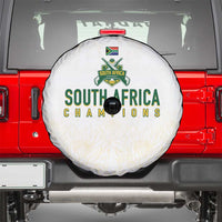 South Africa Cricket Champion Spare Tire Cover Gold Proteas - All White - Wonder Print Shop