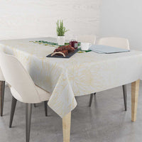 South Africa Cricket Champion Tablecloth Gold Proteas - All White - Wonder Print Shop