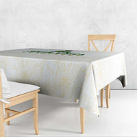 South Africa Cricket Champion Tablecloth Gold Proteas - All White - Wonder Print Shop