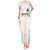 South Africa Cricket Champion Custom Tank Maxi Dress Gold Proteas - All White - Wonder Print Shop