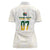 South Africa Cricket Champion Custom Women Polo Shirt Gold Proteas - All White - Wonder Print Shop