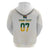South Africa Cricket Champion Custom Zip Hoodie Gold Proteas - All White - Wonder Print Shop