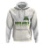South Africa Cricket Champion Custom Zip Hoodie Gold Proteas - All White - Wonder Print Shop