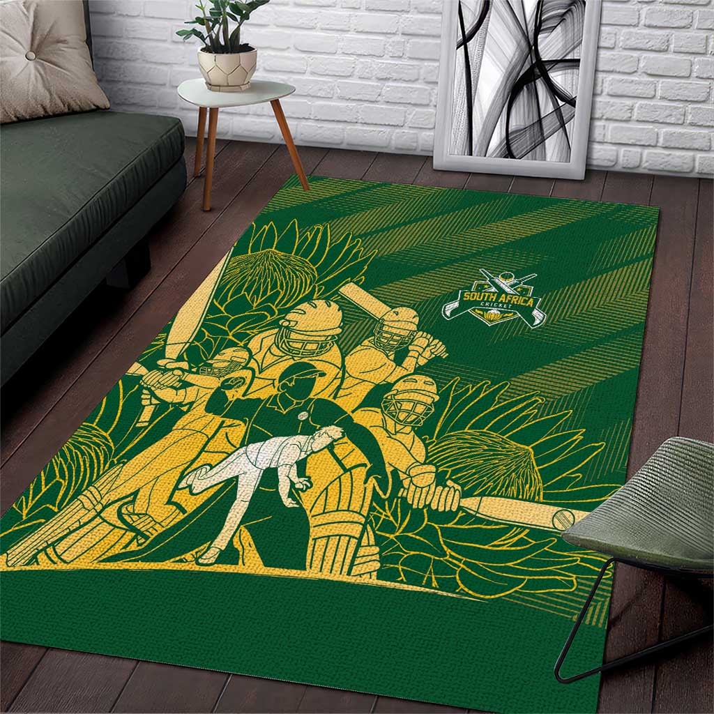 South Africa Cricket Champion Area Rug Proteas Rock The World - Wonder Print Shop