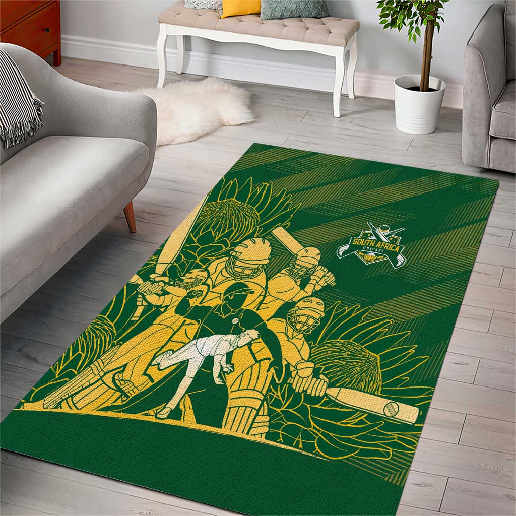South Africa Cricket Champion Area Rug Proteas Rock The World - Wonder Print Shop