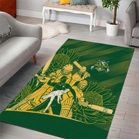 South Africa Cricket Champion Area Rug Proteas Rock The World - Wonder Print Shop