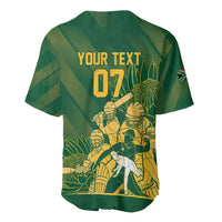 South Africa Cricket Champion Custom Baseball Jersey Proteas Rock The World - Wonder Print Shop