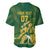 South Africa Cricket Champion Custom Baseball Jersey Proteas Rock The World - Wonder Print Shop