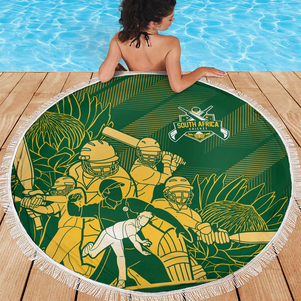 South Africa Cricket Champion Beach Blanket Proteas Rock The World - Wonder Print Shop