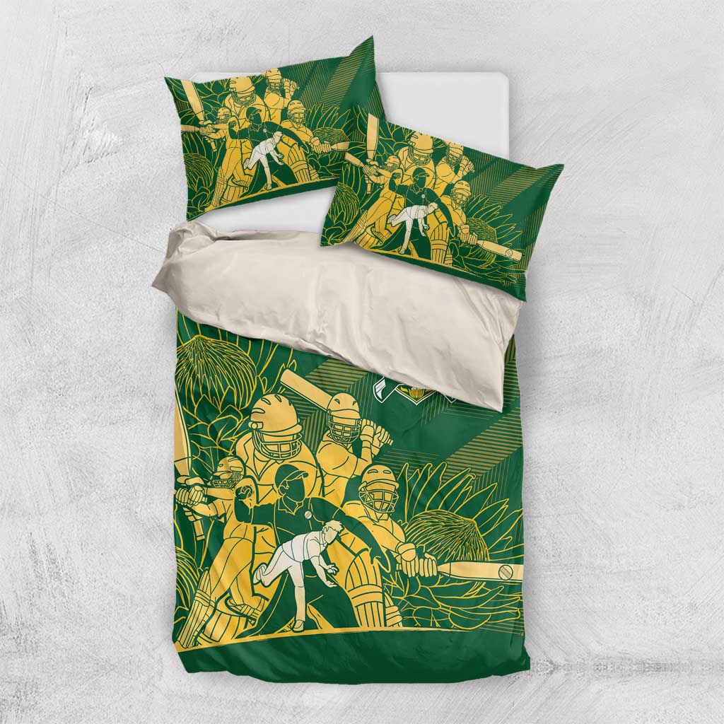 South Africa Cricket Champion Bedding Set Proteas Rock The World - Wonder Print Shop