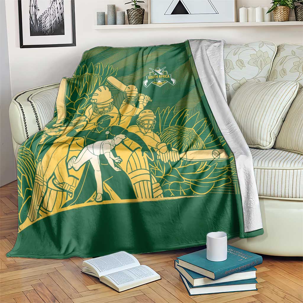South Africa Cricket Champion Blanket Proteas Rock The World - Wonder Print Shop