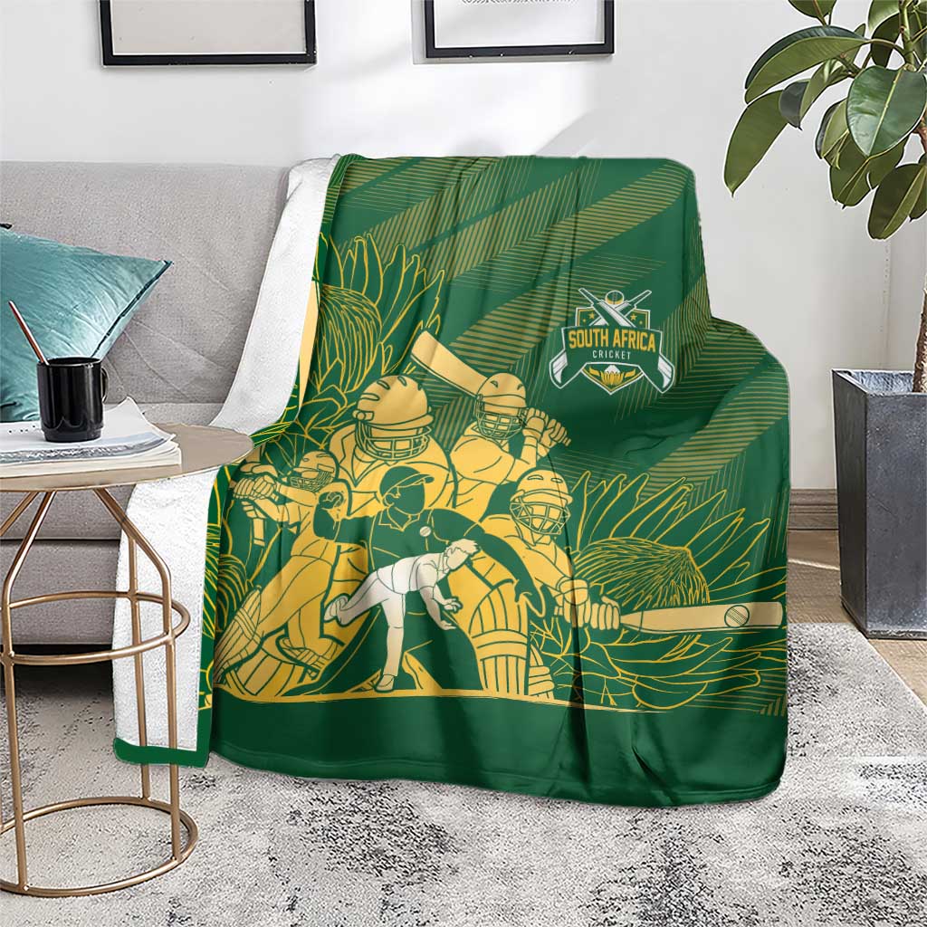 South Africa Cricket Champion Blanket Proteas Rock The World - Wonder Print Shop