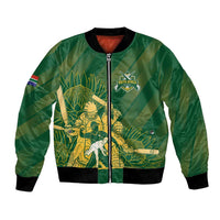 South Africa Cricket Champion Custom Bomber Jacket Proteas Rock The World - Wonder Print Shop