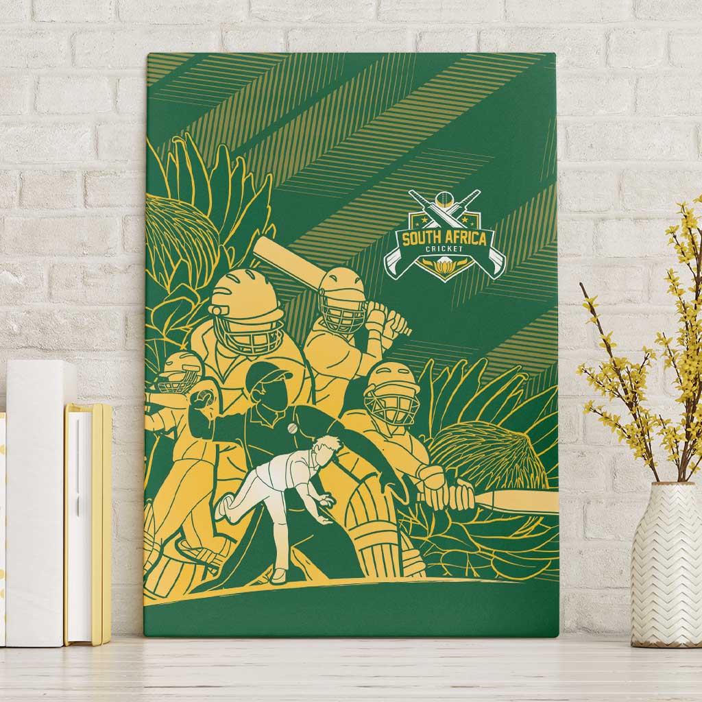 South Africa Cricket Champion Canvas Wall Art Proteas Rock The World - Wonder Print Shop