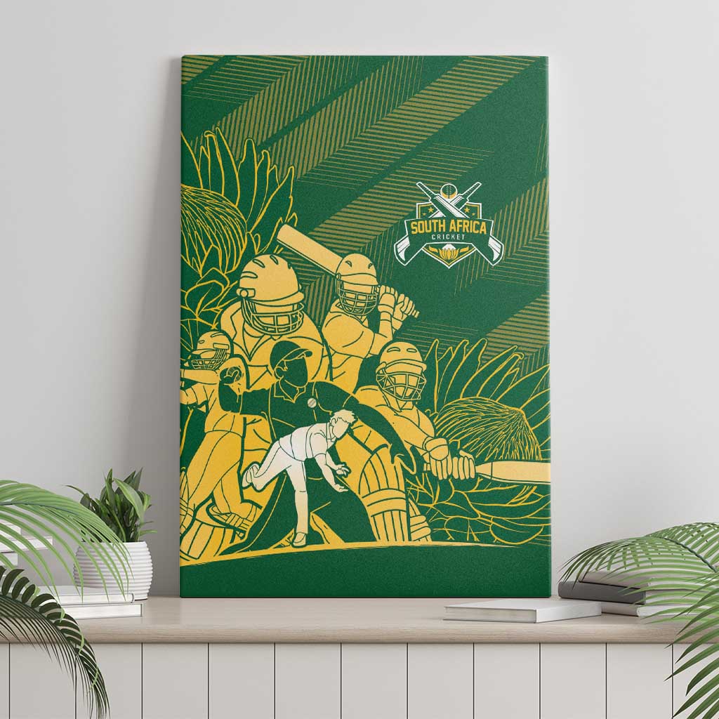 South Africa Cricket Champion Canvas Wall Art Proteas Rock The World - Wonder Print Shop