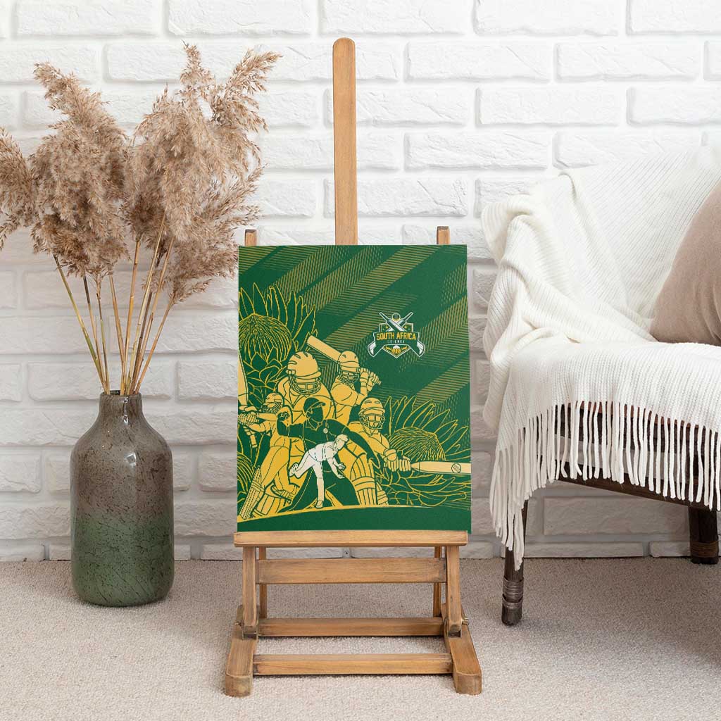 South Africa Cricket Champion Canvas Wall Art Proteas Rock The World - Wonder Print Shop
