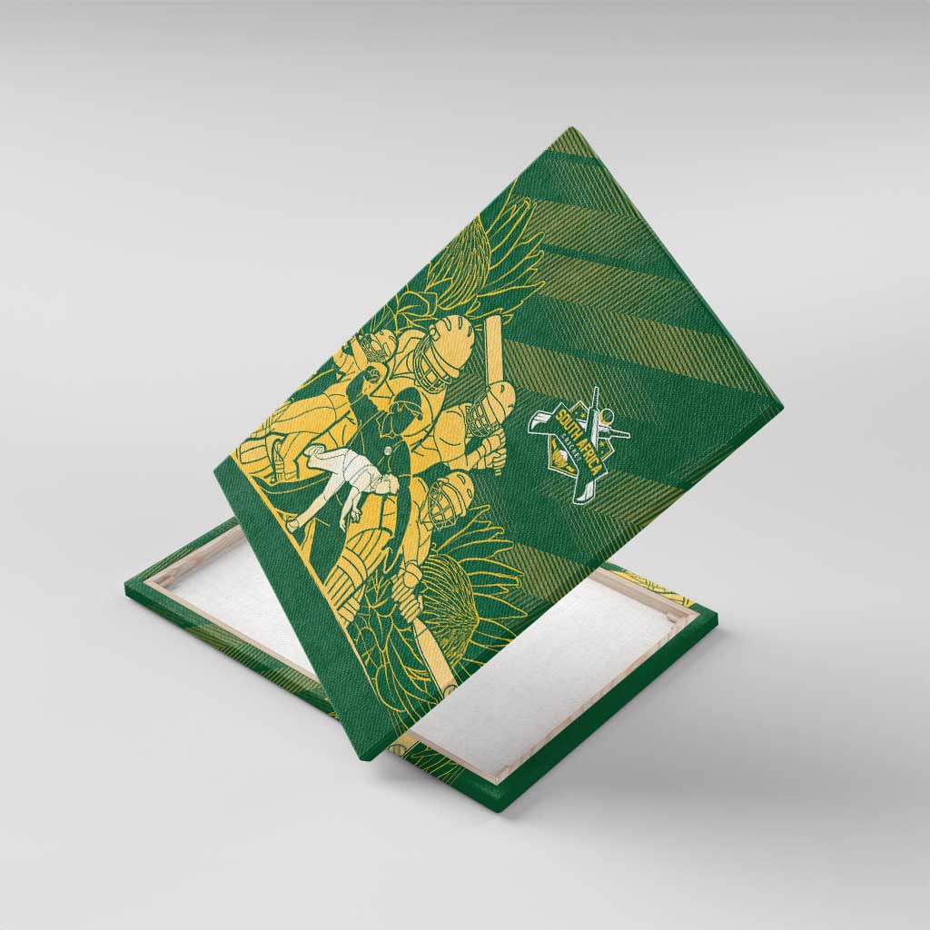 South Africa Cricket Champion Canvas Wall Art Proteas Rock The World - Wonder Print Shop