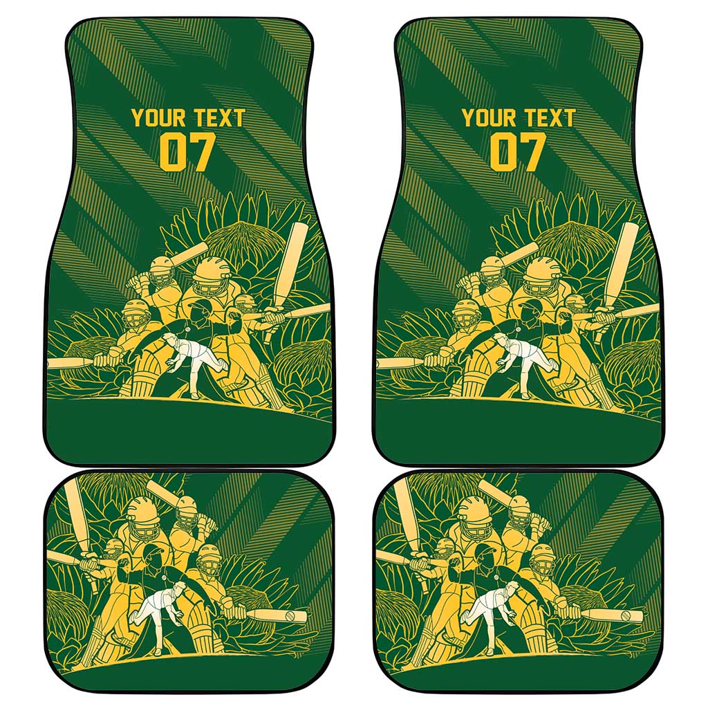 South Africa Cricket Champion Car Mats Proteas Rock The World - Wonder Print Shop