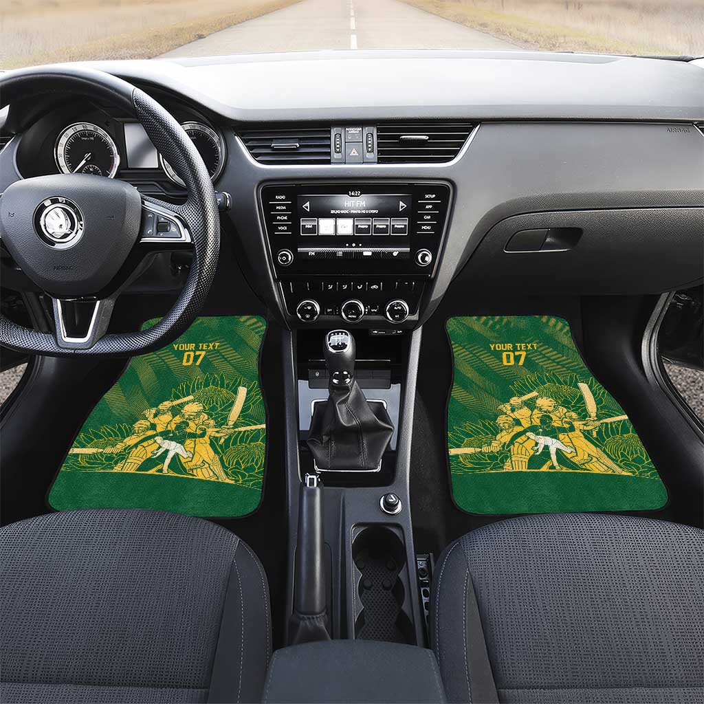 South Africa Cricket Champion Car Mats Proteas Rock The World - Wonder Print Shop