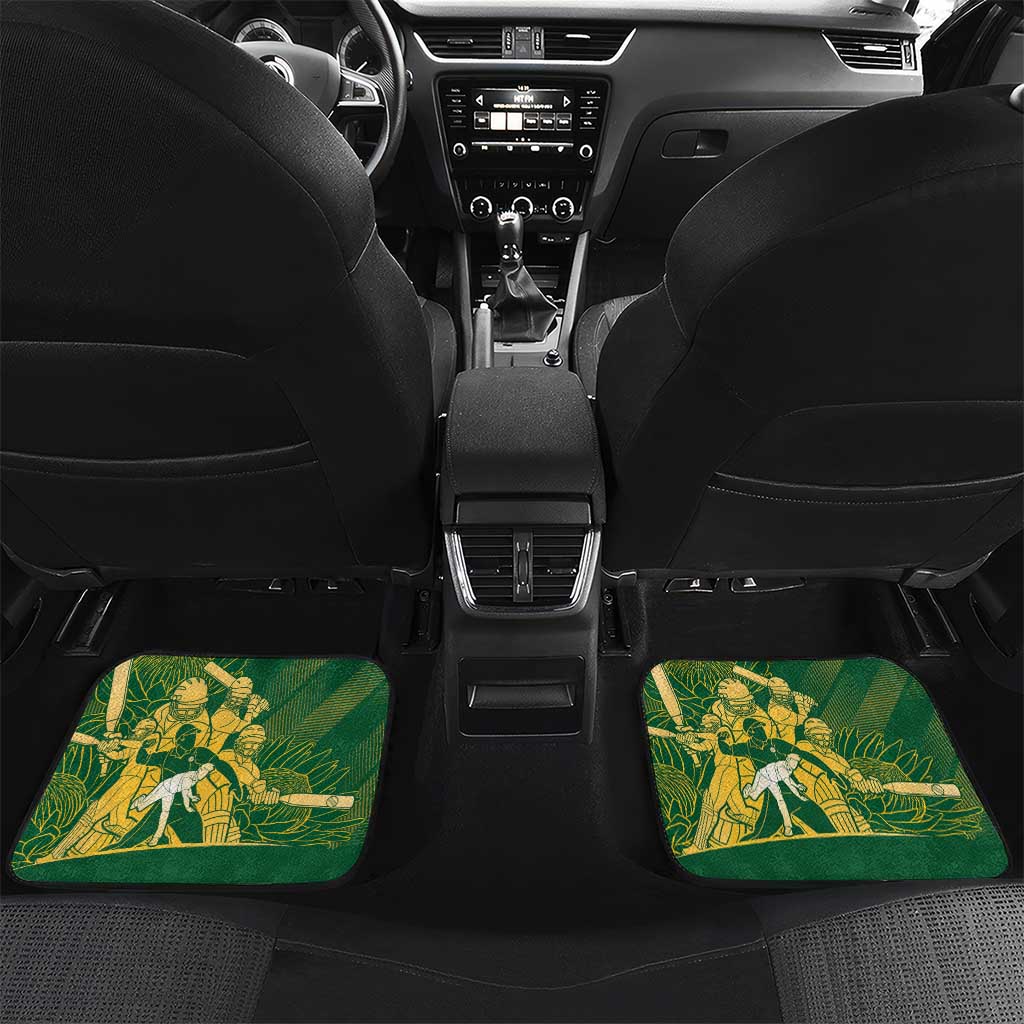 South Africa Cricket Champion Car Mats Proteas Rock The World - Wonder Print Shop