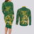 South Africa Cricket Champion Custom Couples Matching Long Sleeve Bodycon Dress and Long Sleeve Button Shirt Proteas Rock The World - Wonder Print Shop