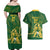 South Africa Cricket Champion Custom Couples Matching Off Shoulder Maxi Dress and Hawaiian Shirt Proteas Rock The World - Wonder Print Shop