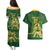 South Africa Cricket Champion Custom Couples Matching Puletasi and Hawaiian Shirt Proteas Rock The World - Wonder Print Shop