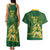 South Africa Cricket Champion Custom Couples Matching Tank Maxi Dress and Hawaiian Shirt Proteas Rock The World - Wonder Print Shop
