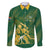 South Africa Cricket Champion Custom Family Matching Long Sleeve Bodycon Dress and Hawaiian Shirt Proteas Rock The World - Wonder Print Shop
