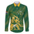South Africa Cricket Champion Custom Family Matching Off The Shoulder Long Sleeve Dress and Hawaiian Shirt Proteas Rock The World - Wonder Print Shop