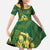 South Africa Cricket Champion Custom Family Matching Puletasi and Hawaiian Shirt Proteas Rock The World - Wonder Print Shop